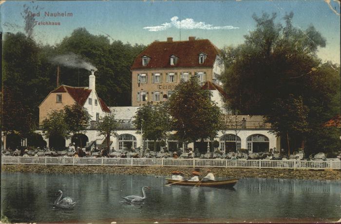 Bad Nauheim Teichhaus Boot Schwäne