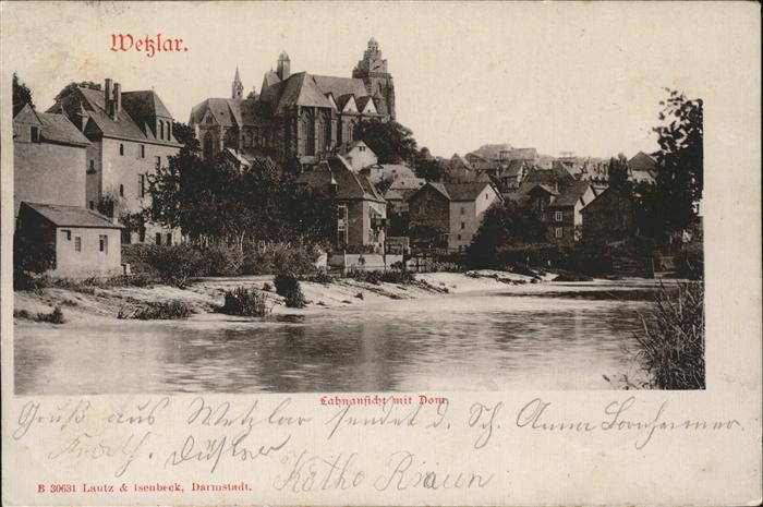 WETZLAR Lahn Hessen Lahnpartie mit Dom