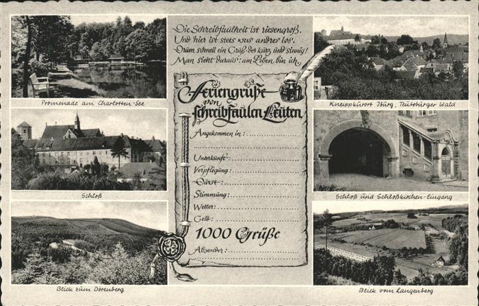 Iburg Teutoburger Wald Charlotten-See Schlosskirche Schloss