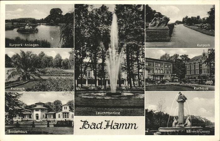 Bad Hamm Kurpark Kurhaus Bärenbrunnen Badehaus