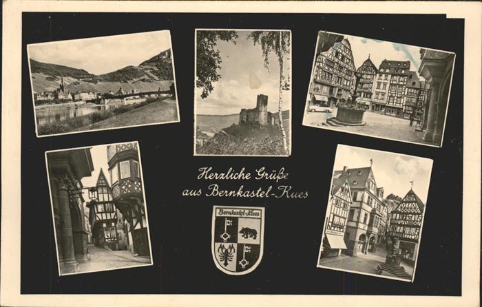 BERNKASTEL-KUES Berncastel Rheinland-Pfalz Ansichten Wappen