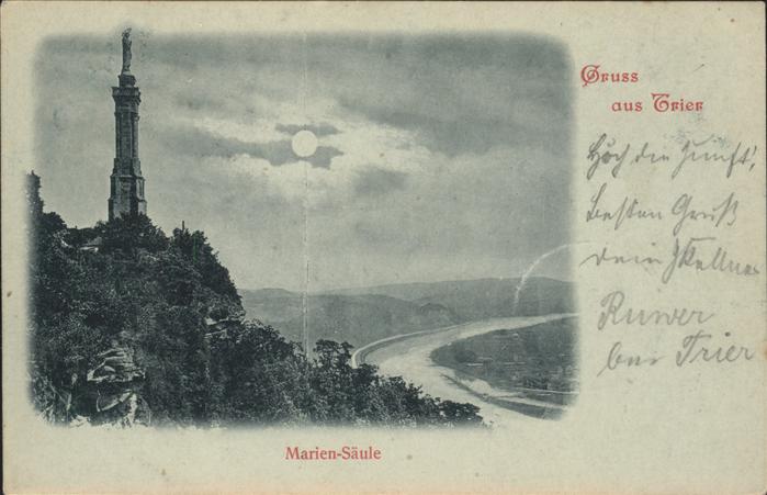TRIER  CITY Mariensaeule und Moseltal