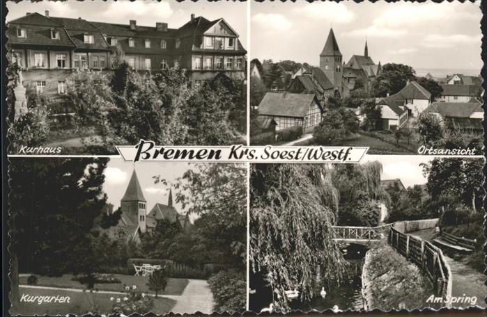 Bremen Westfalen Kurhaus Kurgarten Am Spring