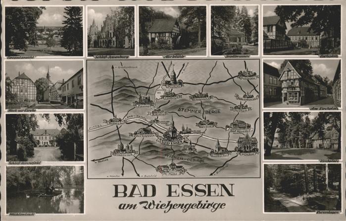 Bad Essen Landkarte und Ansichten