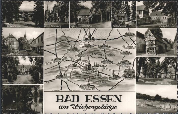 Bad Essen Landkarte und Ansichten