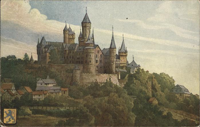 Braunfels Schloss Wappen Kuenstlerkarte