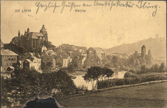 WETZLAR Lahn Hessen Lahnpanorama mit Dom