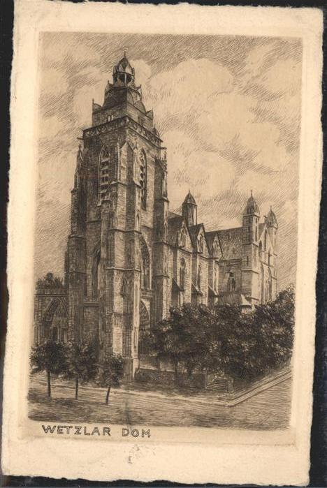 WETZLAR Lahn Hessen Dom Kuenstlerkarte