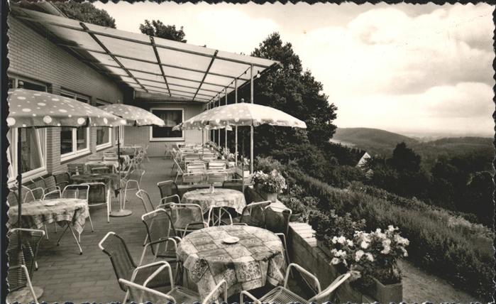 Tecklenburg Steinfurt NRW Hotel Restaurant Bismarckhoehe Gartenterrasse
