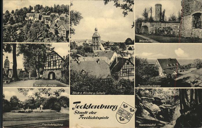 Tecklenburg Steinfurt NRW Jugendherberge Tor Wierturm Freilichtbuehne Hexenkuech