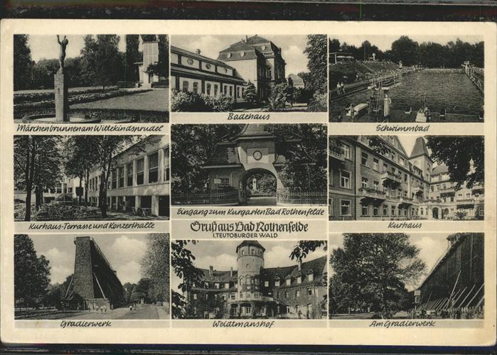 Bad Rothenfelde Märchenbrunnen Wittekindsprudel Kurhaus