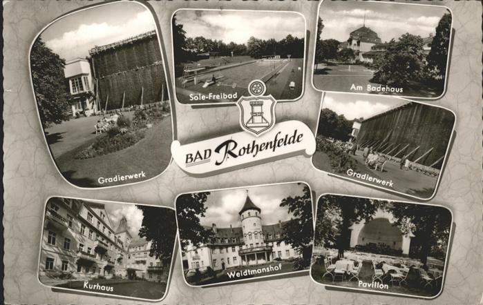 Bad Rothenfelde Badehaus Gradierwerk Kurhaus Weidtmansh