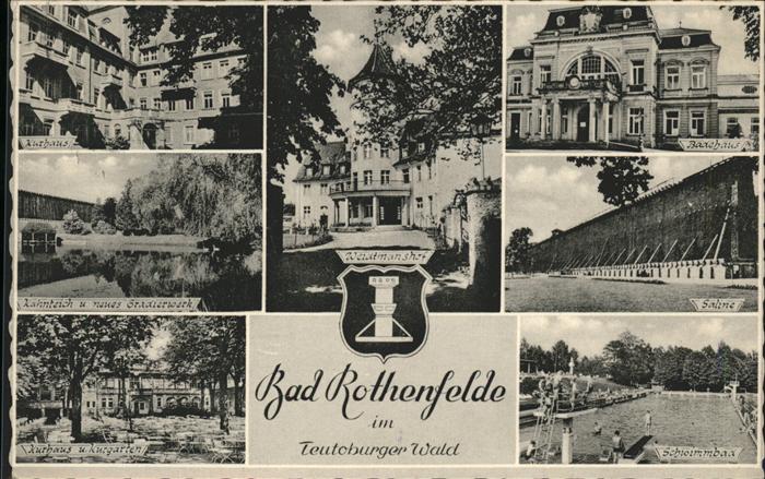 Bad Rothenfelde Badehaus Gradierwerk Saline Kurhaus Wei