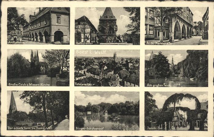 Soest Arnsberg Jacobi-Tor Wiesenkirche Marktstrasse Os