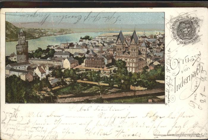Andernach Rhein Rheinland-Pfalz Rehinpanorama