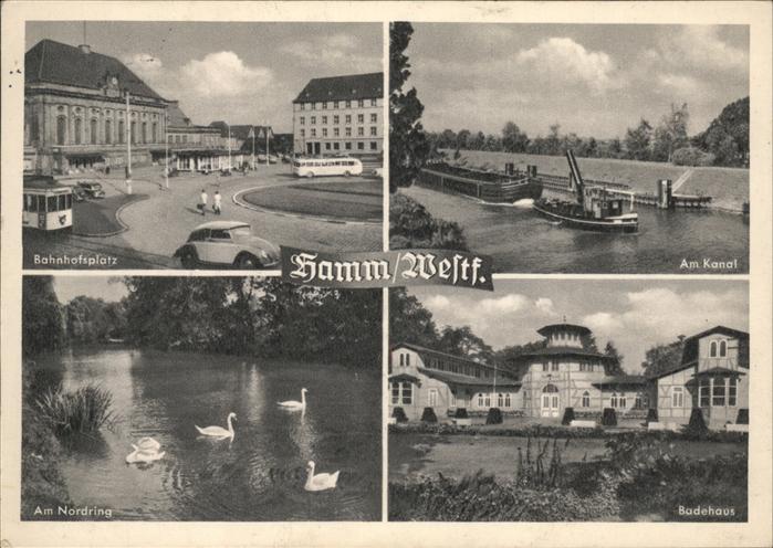 Hamm Westfalen Bahnhofsplatz Kanal Badehaus Am Nordrin