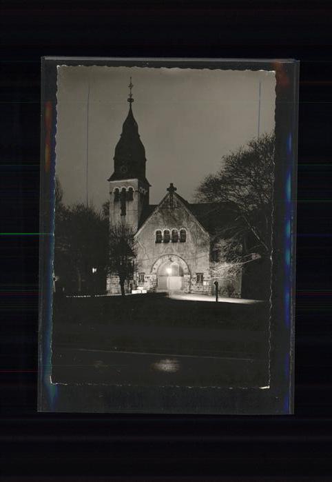 Koenigsborn Unna Christuskirche bei Nacht Reproduktionsv