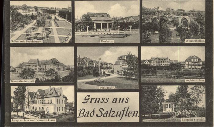 Bad Salzuflen Leopold-Sprudel Sophien-Haus Wandelhafe