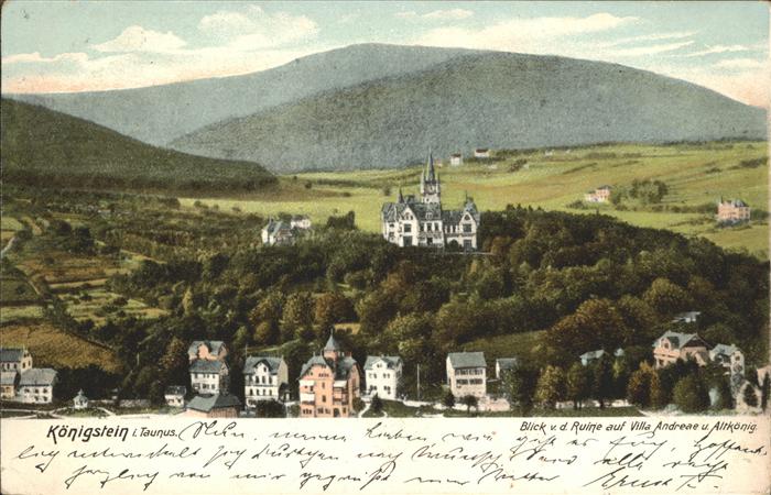 Koenigstein Taunus Ruine Villa Andreae Altkönig