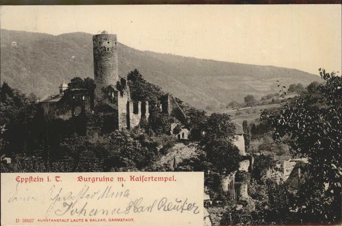 Eppstein Taunus Burgruine Kaisertempel