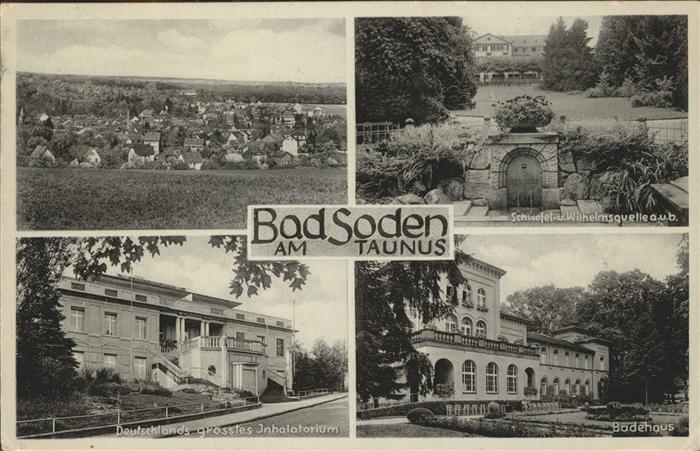 Bad Soden Taunus Schwefel-Wilhelmsquelle Badehaus