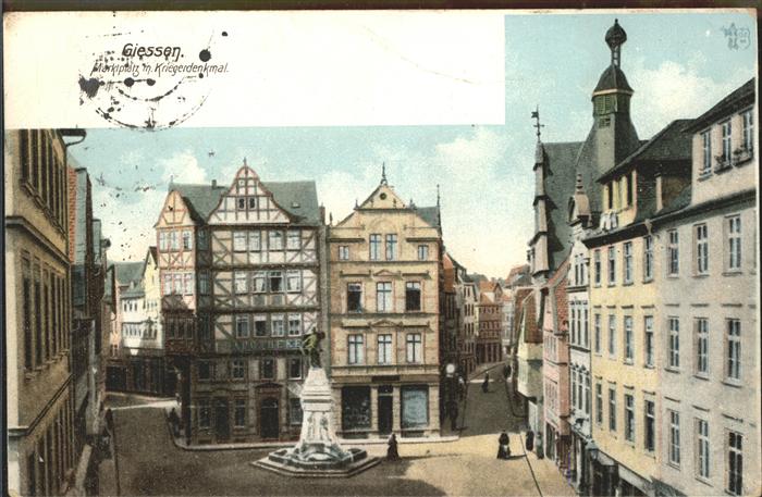 Giessen Lahn Marktplatz Kriegerdenkmal