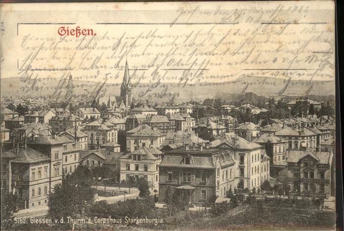 Giessen Lahn Thurm Corpshaus Starkenburgia