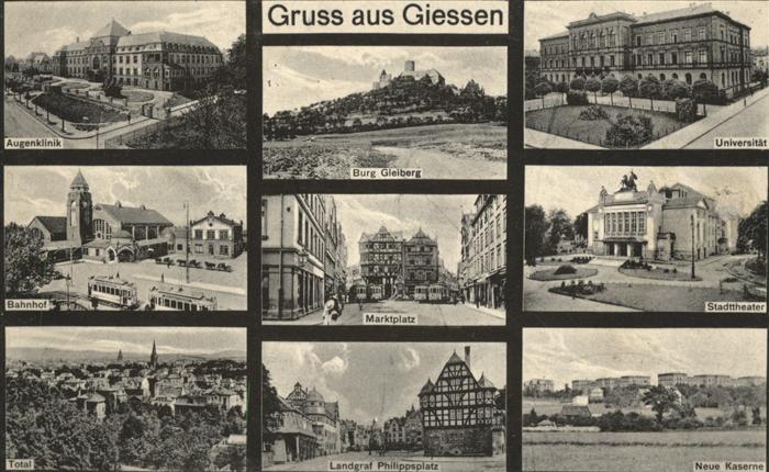 Giessen Lahn Stadttheater Kaserne Bahnhof Strassenba