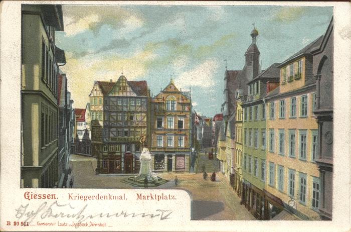 Giessen Lahn Kriegerdenkmal Marktplatz