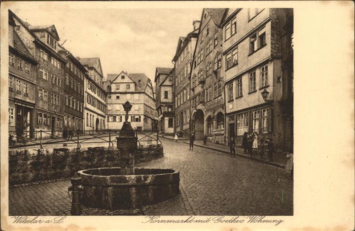 WETZLAR Lahn Hessen Kornmarkt Goethes Wohnung