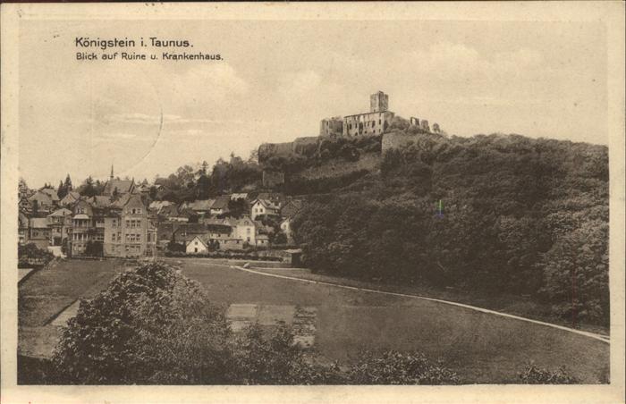 Koenigstein Taunus Ruine Krankenhaus