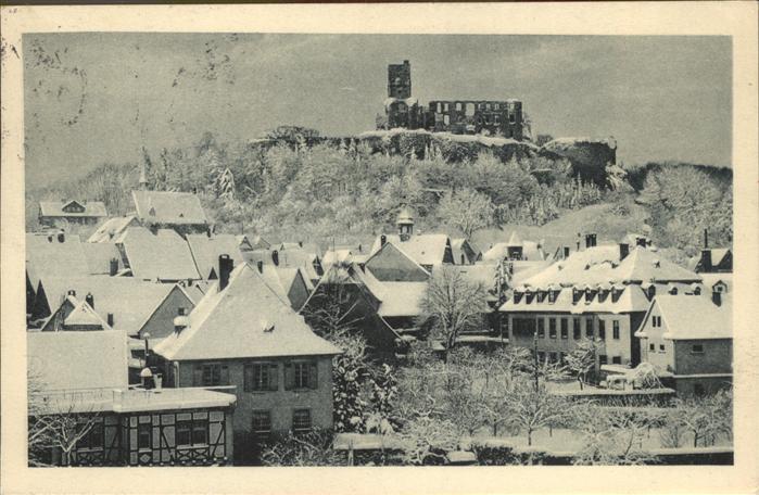 Koenigstein Taunus Winter Burg Ruine