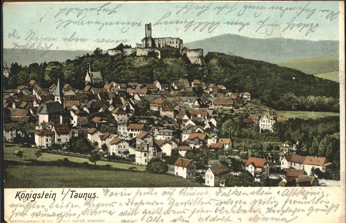Koenigstein Taunus Burg Ruine