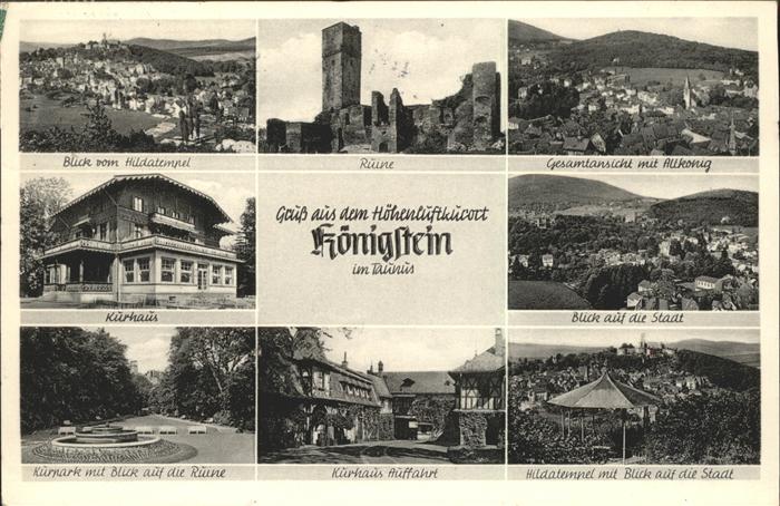 Koenigstein Taunus Hildatempel Aktkönig Ruine