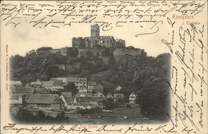 Koenigstein Taunus Ruine Burg