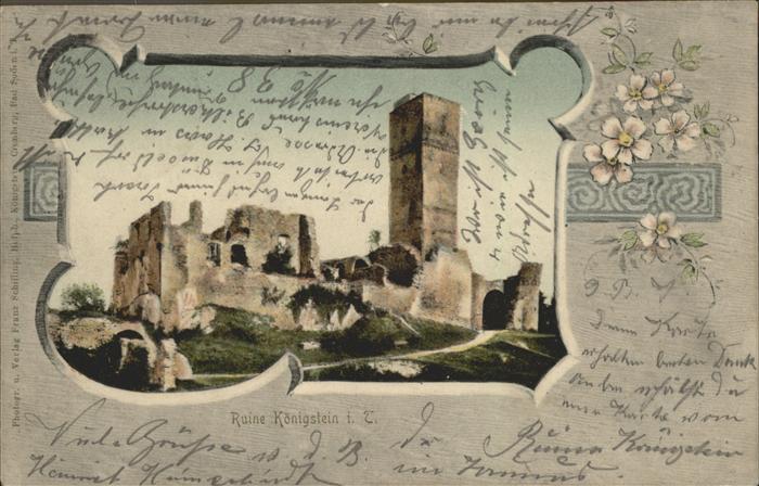 Koenigstein Taunus Ruine Blumen