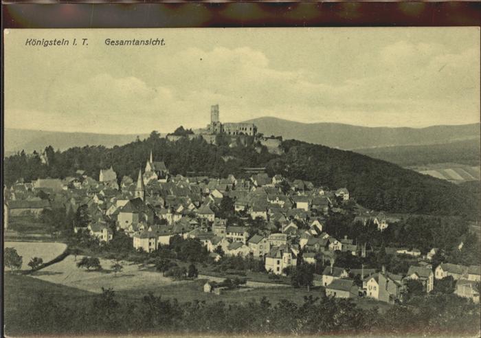 Koenigstein Taunus Gesamtansicht Burg