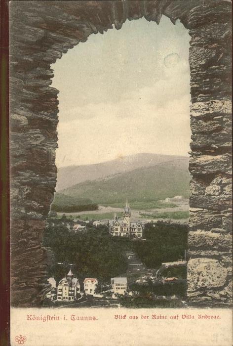 Koenigstein Taunus Ruine Villa Andreae