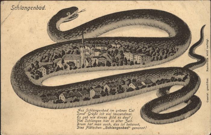 Schlangenbad Taunus Schlange Spruch