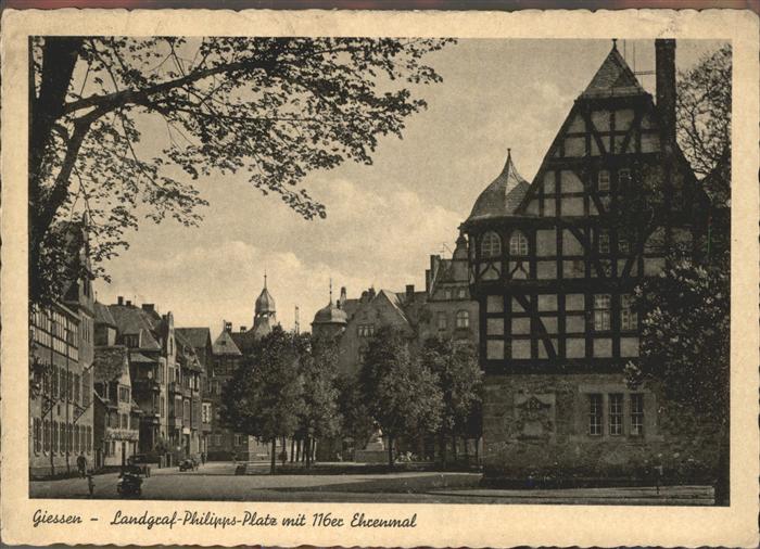Giessen Lahn Landgraf Philipps Platz Ehrenmal