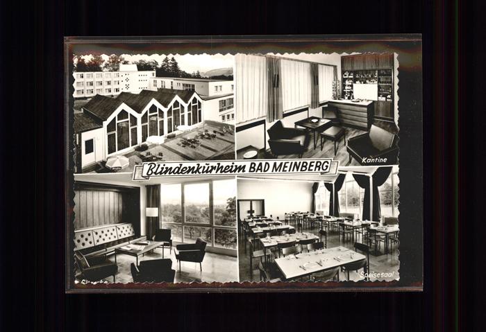 Bad Meinberg Blindenkurheim Kantine Speisesaal