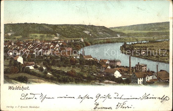 Waldshut Tiengen Rhein Gesamtansicht Bahnpost