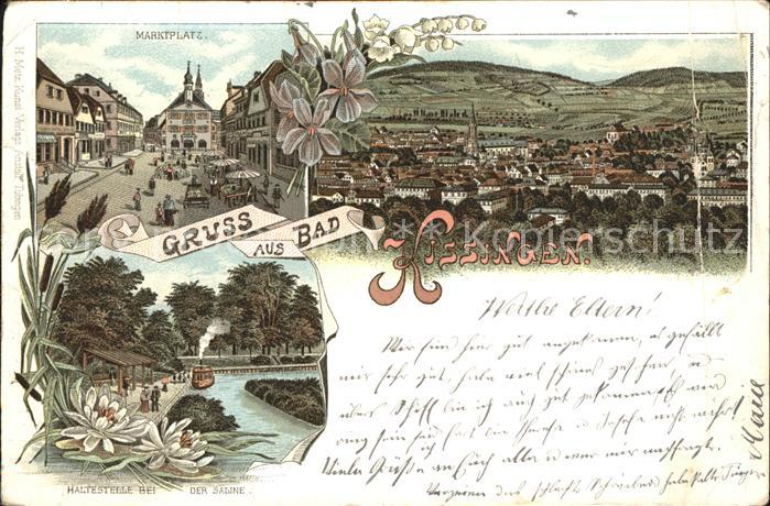 Bad Kissingen Marktplatz Gesamtansicht Haltestelle be