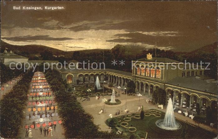 Bad Kissingen Kurgarten Fontäne Denkmal