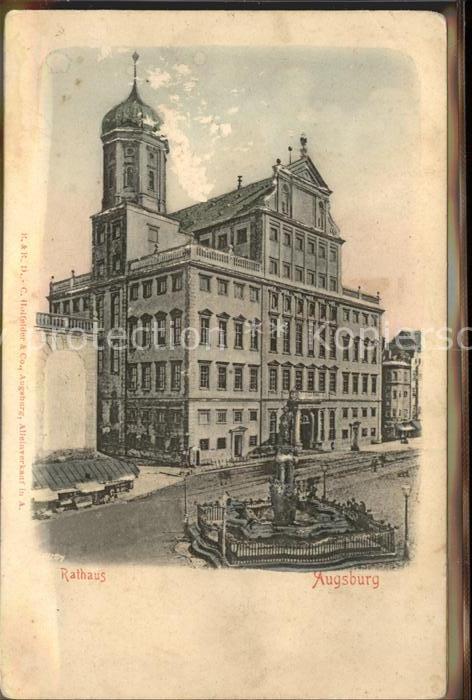 AUGSBURG CITY Rathaus Augustusbrunnen