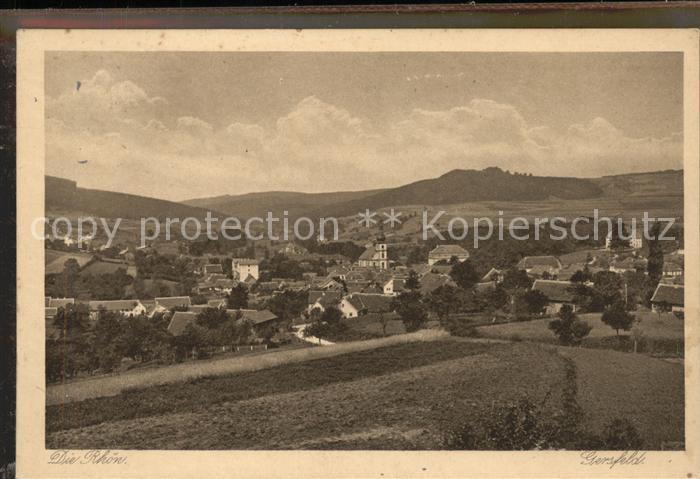 Gersfeld Rhoen Gesamtansicht Kupfertiefdruck