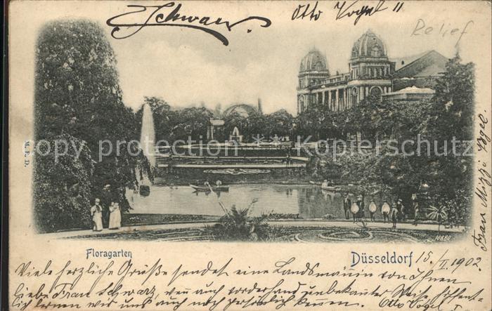 DuessELDORF CITY Floragarten Fontaene