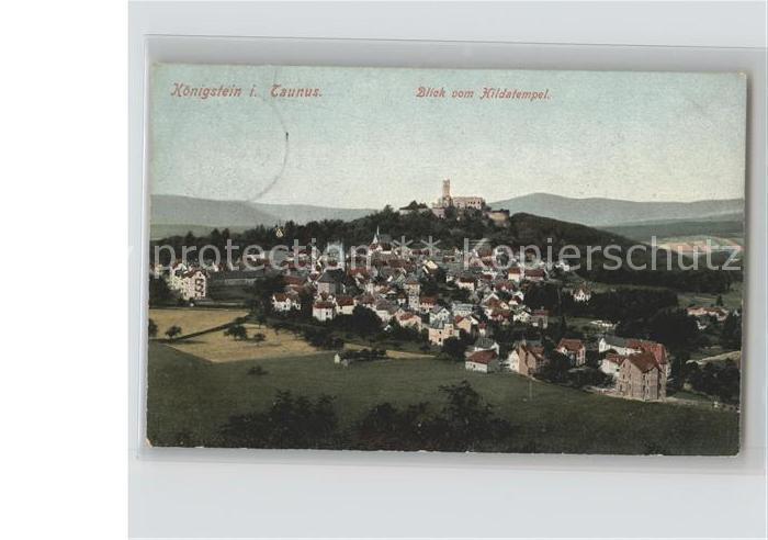 Koenigstein Taunus Blick vom Hildatempel