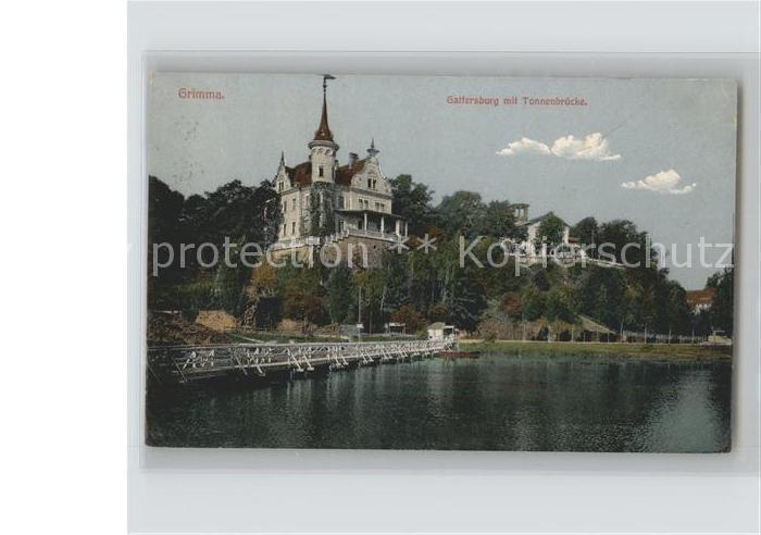 Grimma Gattersburg mit Tonnenbrücke