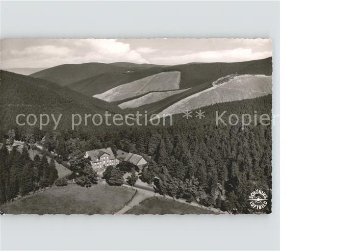 GOSLAR Harz Niedersachsen Fliegeraufnahme Gasthaus Zum Auerhahn